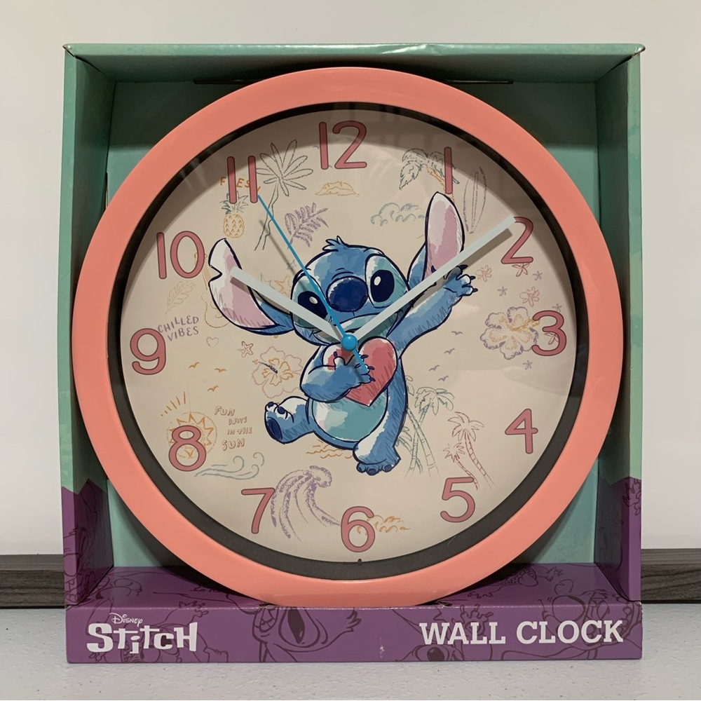Disney Lilo and Stitch Analog Wall Clock-New in Box
